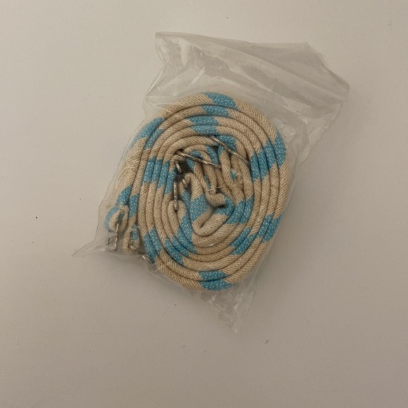 Lilly Pulitzer Remi tan/aqua blue striped with silver strapless dress - Picture 5 of 5